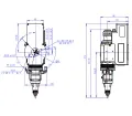 Testa di taglio laser robotizzata 3D da 3 kW