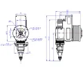 Testa di taglio laser robotizzata 3D da 3 kW