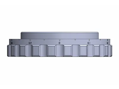 Gamma di regolazione fine (incrementi di 0,1 mm, corsa di 6 mm)