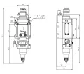 Testa di taglio laser a fibra da 8 kW