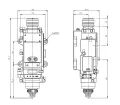 Testa di taglio laser a fibra da 20 kW con smusso